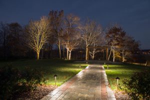 safe well light pathway from landscape lighting